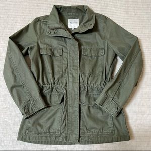 Madewell Military Green Safari Cotton Shirt Jacket XS